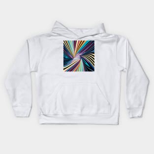 Abstract painting in the style of Bridget Riley Kids Hoodie